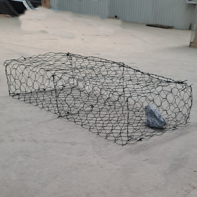 8*10cm Maille 2.7mm Diamètre Fil Acier Galvanisé Panier Gabion Boîte Gabion pour Protection Rive