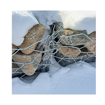 Fil de fer tissé de bonne qualité 2*1*1 Gabion Mesh Basket Supporting Wall avec pierre remplie