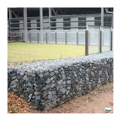 Panier gabion galvanisé hexagonal 4*1*1m Matelas gabion de protection de talus 2*1*0.3m