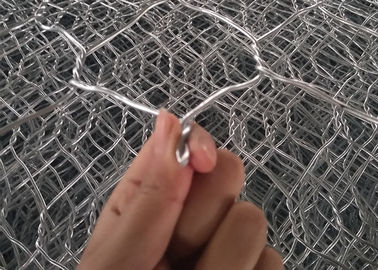 Les murs de soutènement en pierre de cage hexagonale de fil, lapident les cages remplies de boîte en métal