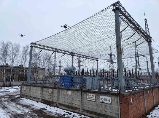 Filet de défense anti-UAV pour la Russie | Filet de protection en treillis métallique