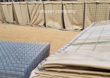 Fil d'acier de barrières défensives de Hesco de protection d'armée avec chaud plongé galvanisé