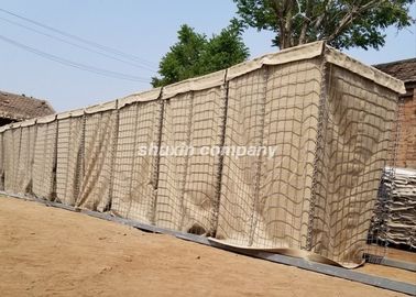 Diamètre militaire soudé de fil de la boîte 4-5.0mm de Gabion de bastion de mur défensif de barrières