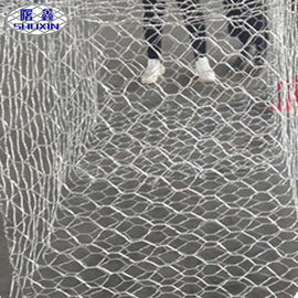 Taille galvanisée de panier de Gabion tissée par cages de mur de Gabion de précision avec la roche remplie