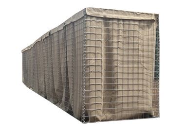 Barrière professionnelle de Hesco de mur de sable diamètre de fil de 3 - 5 millimètres pour la protection militaire