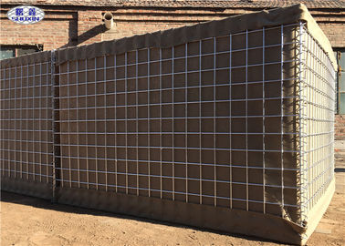 Protection faite maison de périmètre jointive par fil en spirale de sécurité de Hesco de mur militaire rempli de sable de barrière