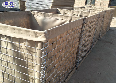 Barrières remplies de sable soudées de HESCO rayées par géotextile durable pour le mur d'enceinte