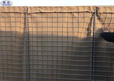 Les barrières remplies de sable d'armée ont soudé la boîte 75mm x 75mm de grillage 76,2 x 76.2mm