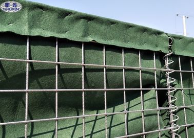 Mur de soutènement rempli de sable de barrières de bastion militaire de Hesco pour la protection