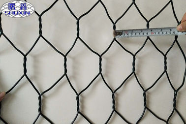 Le PVC a enduit le fil tissé 3.4mm du fil 2.7mm/bord de maille de boîte de maille de Gabion