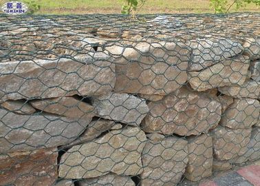 Maille protectrice flexible galvanisée adaptée aux besoins du client de mur renforcée par Gabion de PVC de Galfan