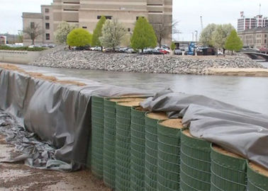 Lutte contre les inondations défensive militaire de barrières de Hesco de barrières défensives remplies de sable de bastion