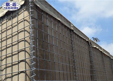 Barrière militaire de pierre de Gabion de barrière de durée élevée avec le géotextile