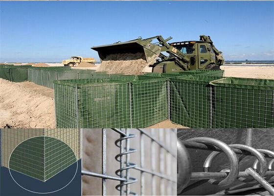 OIN COC a galvanisé la barrière défensive a soudé des paniers de Gabion pour des revêtements d'équipement