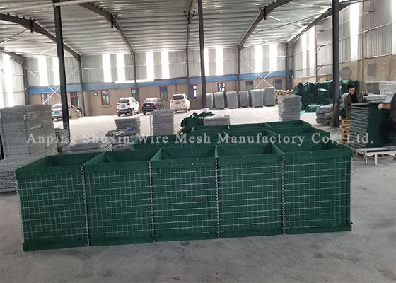 Le géotextile a soudé la barrière défensive galvanisée de Gabion Galfan