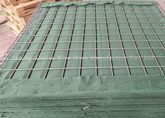 Galfan militaire a soudé le mur de soutènement de Mesh Hesco Gabion For Army