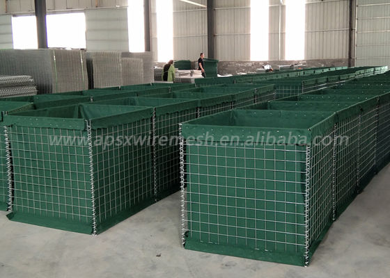 4.0mm galvanisés ont soudé Mesh Gabion Box Military Barrier