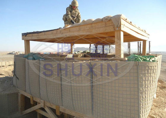 Suffisance militaire de soudure profonde adaptée aux besoins du client de sable de barrière de 0.61x0.61x1.21m