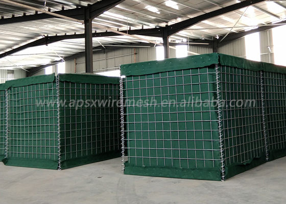 Barrière militaire verte soudée de 5,0 mm trou de maille de 3 po x 3 po