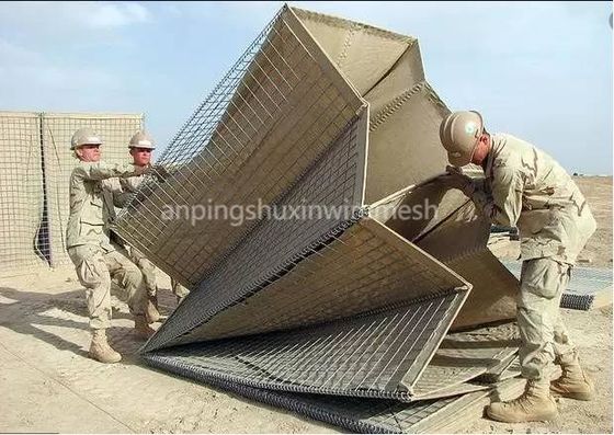 Barrières remplies de sable de soudure du mil 3 de souffle d'armée anti
