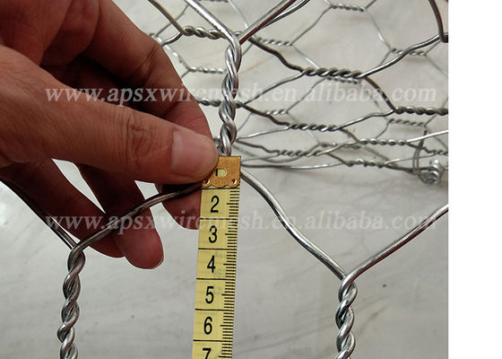 Mur de soutènement lourd de boîte de la pierre 2.2mm Gabion galvanisé ou armure hexagonale de PVC