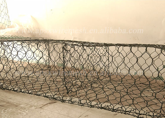 L'anti pierre du corrosif 2x1x1m a rempli cages de mur de Gabion