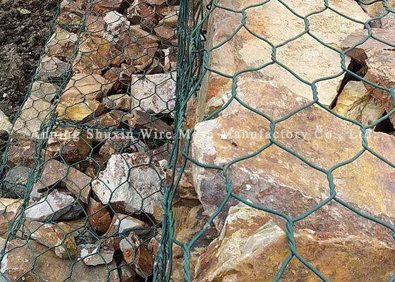 fil Mesh Pvc Coated Gabion Mattress d'armure de 1*1*1m pour la protection de pont