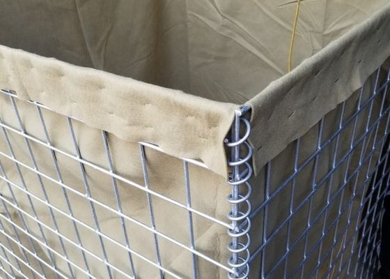barrières lourdes d'inondation de Hesco de zinc du mil 10 de taille de 2.21m 76.2x76.2mm