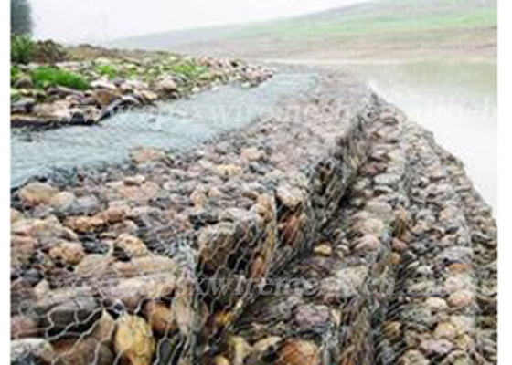la double pierre tordue de 3.7mm a rempli hexagone fortement Gabion de cages empêchant la rupture de roche