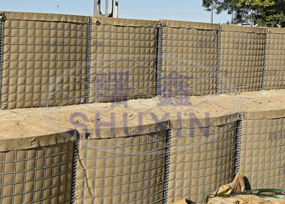 Champ de tir galvanisé de soudure profond de mur de sécurité de périmètre de la barrière Mil5 de bastion de Hesco