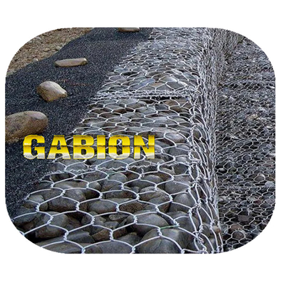 Le PVC standard du mètre 1x1x2 a enduit le fil hexagonal galvanisé lourd Mesh Box de fil de panier de Gabion