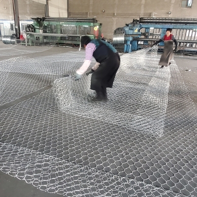 275g le fil enduit par zinc Mesh Gabion Box Hexagonal Double a tordu