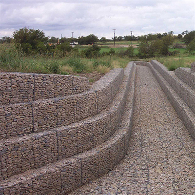 murs hexagonaux de For Rock Retaining de barrière tissés par 2*1*1m de la protection côtière de paniers de Gabion