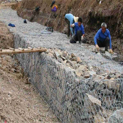 Projet hexagonal de Mesh Basket For River Engineering de fil de 5*1*1m Gabion