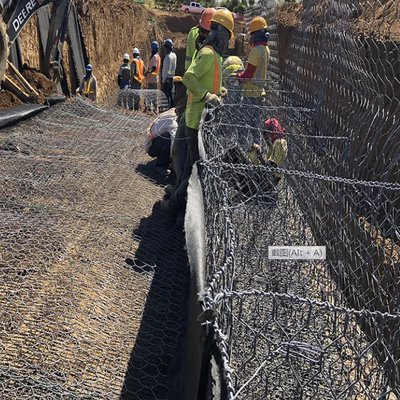 Le GV remplissant Gabion met en cage 2x1x1m 3x1x1m 4x1x1m 5x1x1m galvanisés